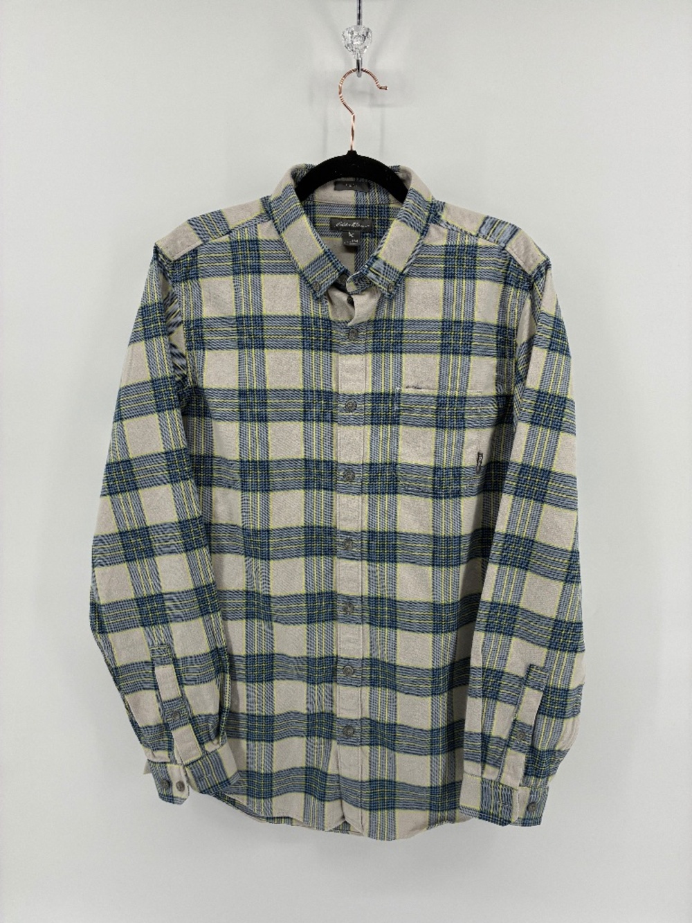 Eddie Bauer Mens Plaid Button Up Shirt